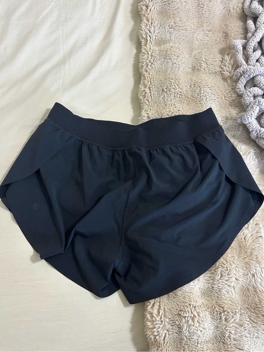 CRZ YOGA Black Women's Athletic Running Shorts